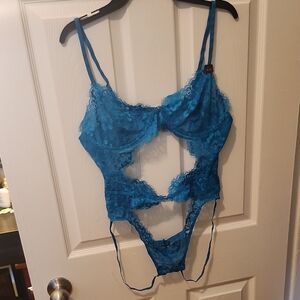 La SENZA Blue Lace Backless Teddy